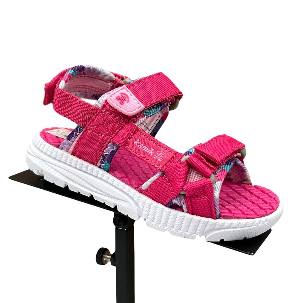 Kamik Toddler Girls Adjustable Strappy Sandals Size 7 Pink Open Toe Lightweight